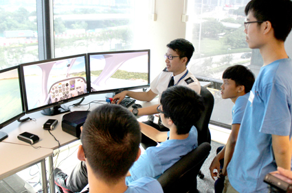 AED sim flying